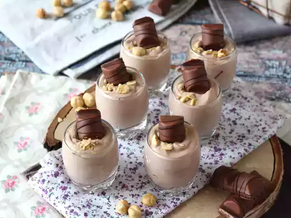 Receta Vasitos kinder bueno súper cremoso y sin cocción