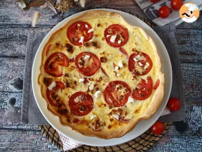 Receta Quiche vegetariana de tomate y queso feta
