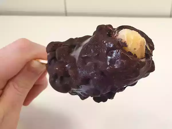 Receta Helado almendrado de plátano