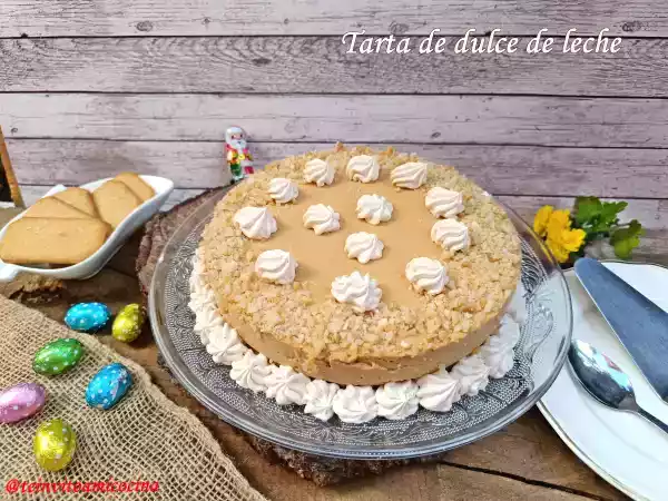 Receta Tarta de dulce de leche sin horno