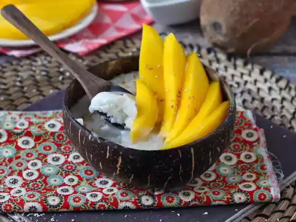 Receta Mango sticky rice, el postre tailandés que no te puedes perder