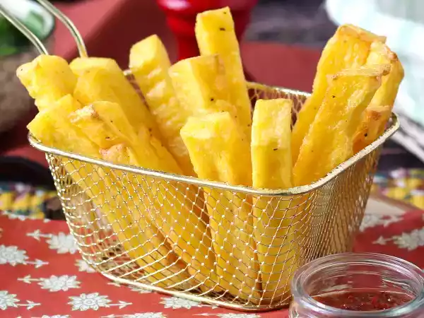 Receta Palitos de polenta frita en freidora de aire. crujientes, saludables y sin gluten