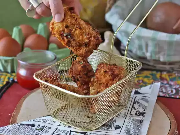 Receta Pollo empanado en freidora de aire: crujiente, fácil y listo en 20 minutos