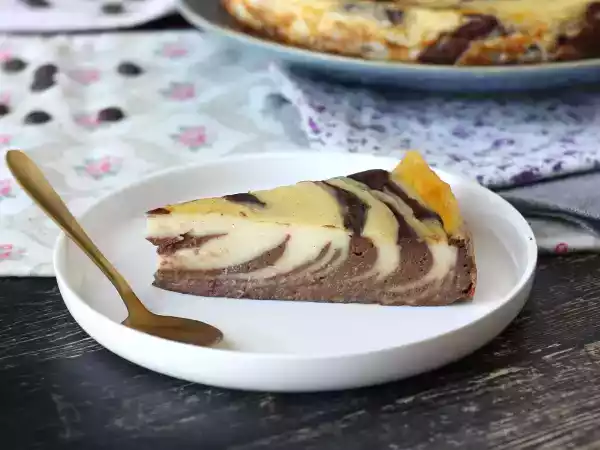Receta Flan casero marmolado de chocolate y vainilla: fácil, sin gluten y con un acabado espectacular