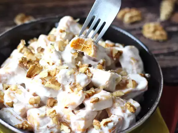 Receta Ñoquis de calabaza con salsa cremosa de philadelphia y nueces crujientes