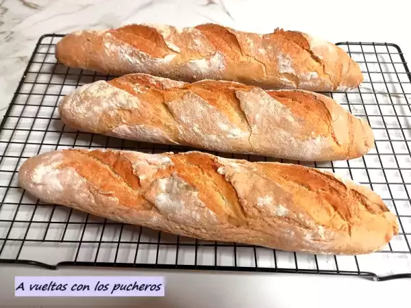 Receta Baguettes caseras para novatos
