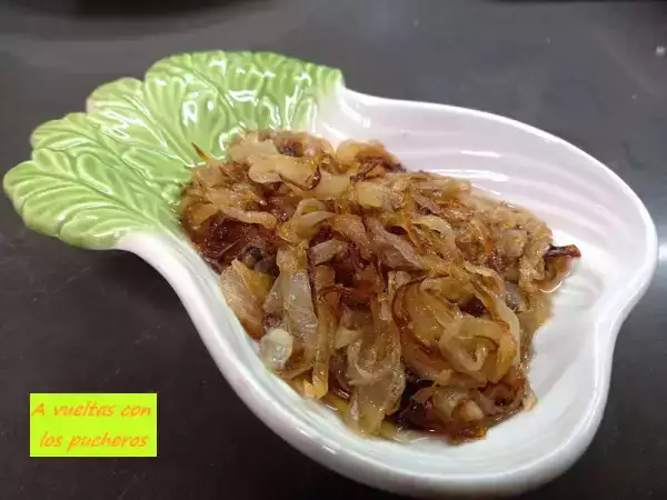Receta Como hacer cebolla confitada y/o caramelizada - tradicional/olla lenta