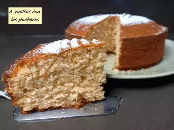 Receta Bizcocho de créme fraîche sin azúcar y sin gluten