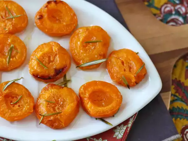 Receta Albaricoques asados en freidora de aire