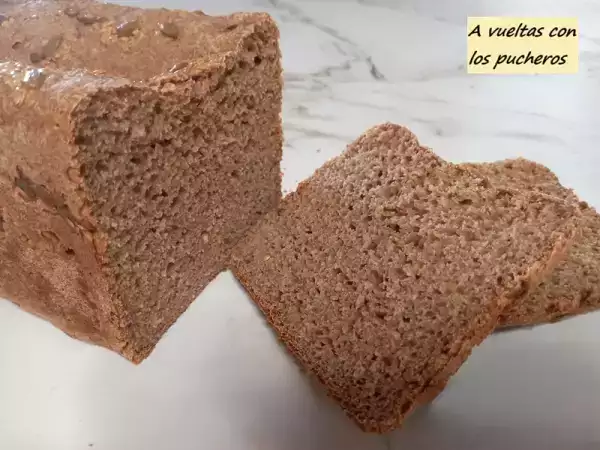 Receta Pan integral de espelta y centeno - panificadora