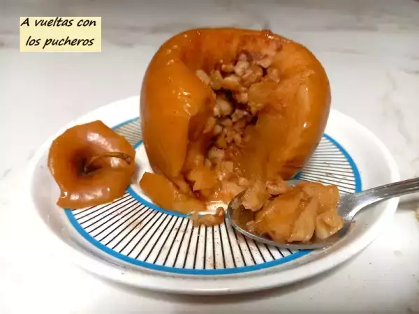 Receta Manzanas asadas en el congelador