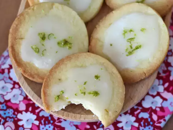 Receta Galletas de mantequilla y lima con glaseado