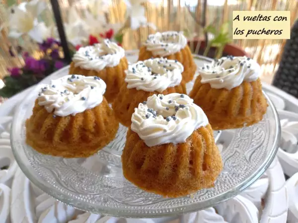 Receta Mini tartas de zanahoria microondas