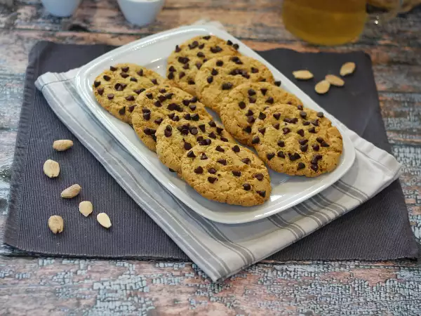 Receta Galletas veganas de almendras y pepitas de chocolate