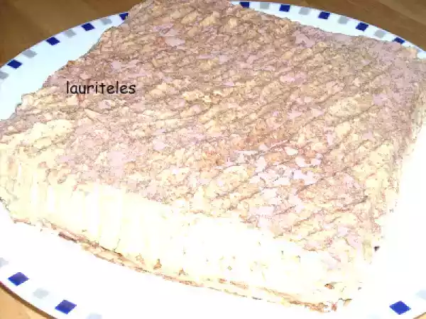 Receta Pastel de galletas con moka