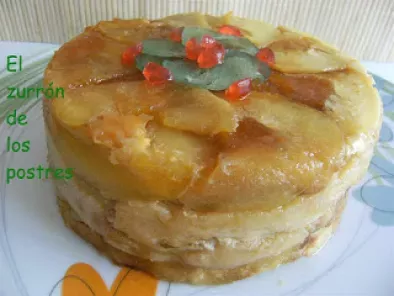 Receta Budín de croissant o suizos con manzana