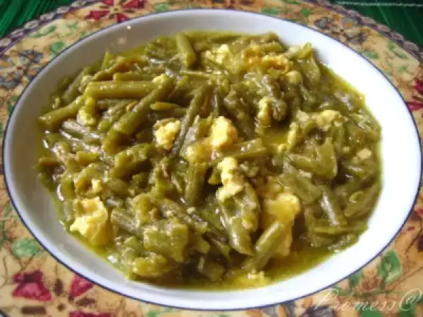 Receta habicholillas esparragás (judías verdes guisadas)