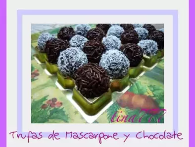 Receta Trufas de Mascarpone y Chocolate