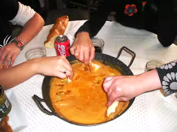 Receta Gachas saladas con toques de enamorada