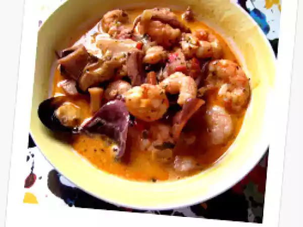 Receta Cazuela de mariscos