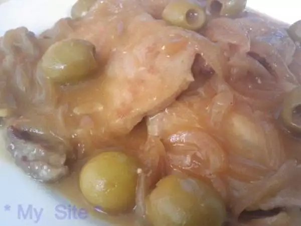 Receta Carne en salsa de aceitunas