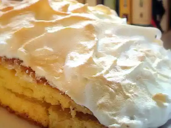 Receta Bizcocho de membrillo y merengue francés