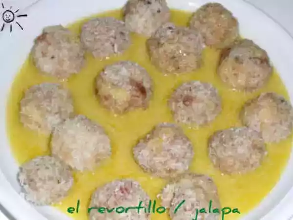 Receta Albondigas de coco