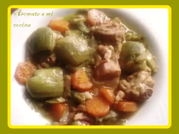Receta Alcachofas guisadas con conejo