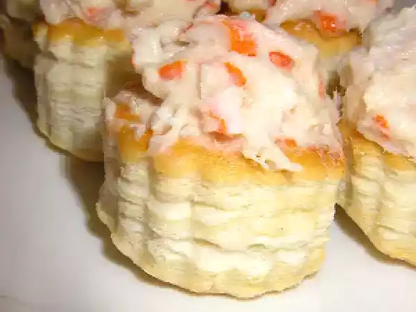 Receta Volovanes rellenos.