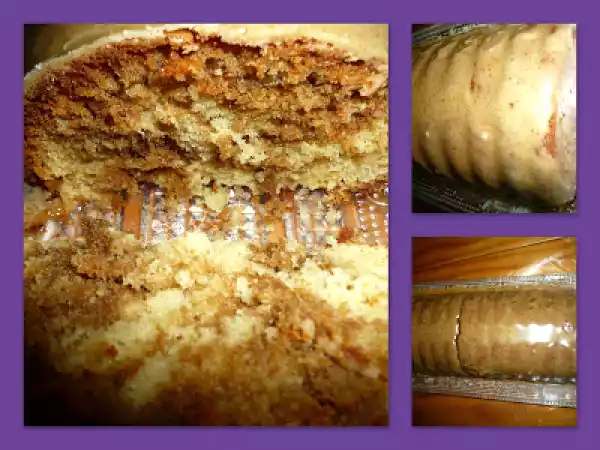 Receta Bizcocho mármol de café