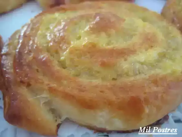 Receta Caracolas de masa danesa y cabello de ángel