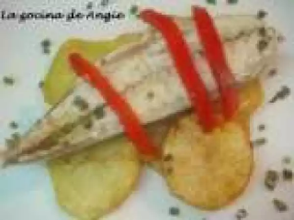 Receta Caballa con patatas confitadas