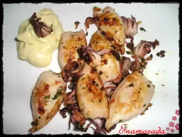 Receta Chipirones al ajillo