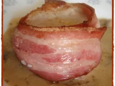 Receta Lomo de cerdo en salsa poulette
