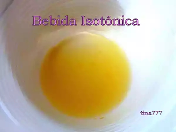 Receta Bebida isotónica, curso de cocina thermomix