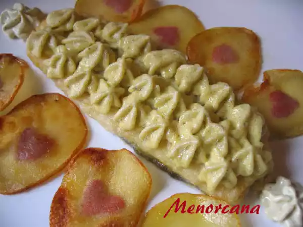 Receta Bacalao con all i oli de pistachos