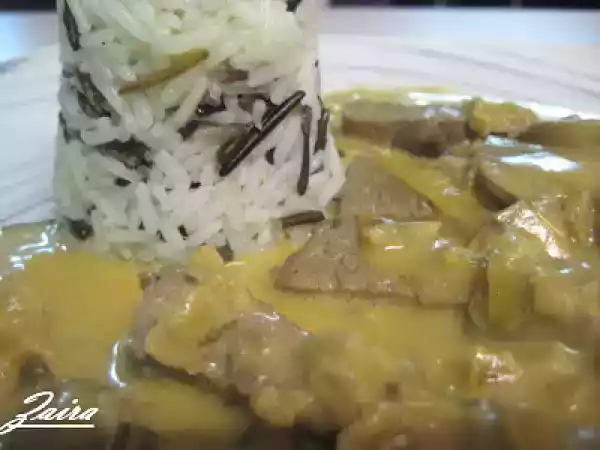 Receta Solomillo strogonoff