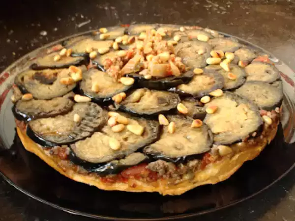 Receta Tatin de cordero y berenjenas