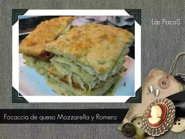 Receta Focaccia con mozzarella y romero (panificadora bifinett)