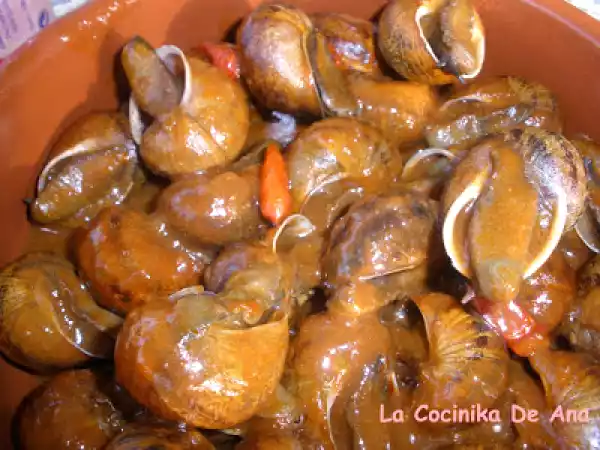 Receta Caracoles en salsa