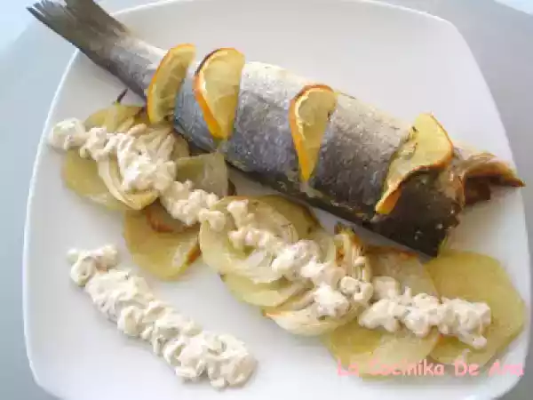 Receta Lubina al horno