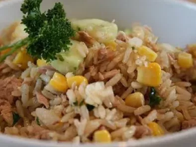 Receta Ensalada con atún y arroz