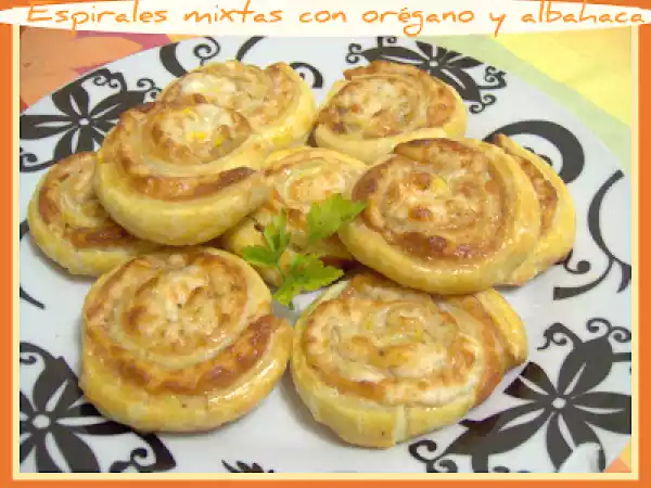 Receta Espirales mixtas con orégano y albahaca