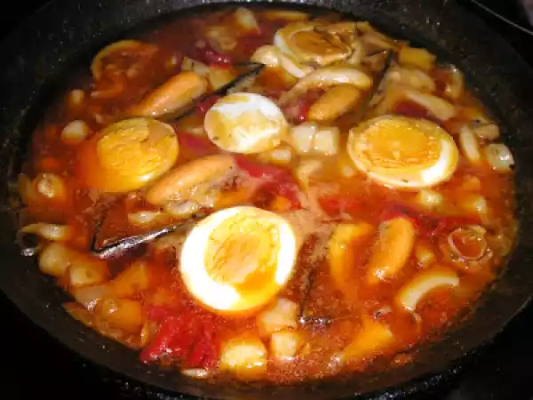 Receta Sepia en salsa