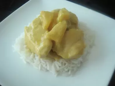 Receta Pollo al curry con coco y piña