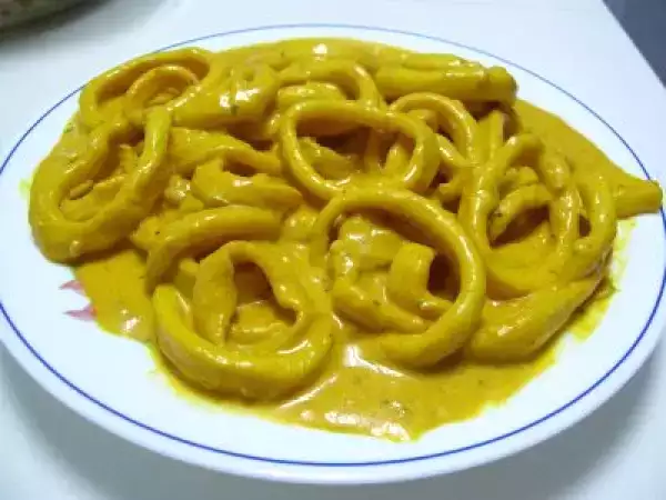 Receta Calamares al curry