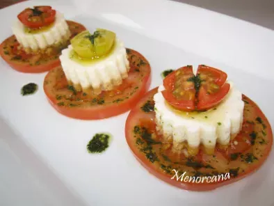 Receta Mousse de parmesano con tomate