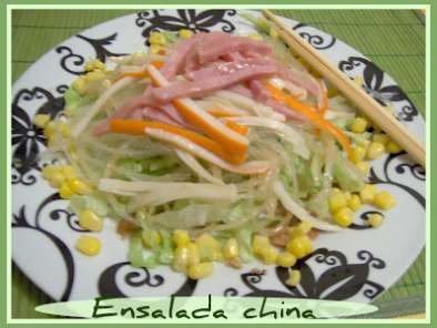 Receta Ensalada china con salsa agridulce morena