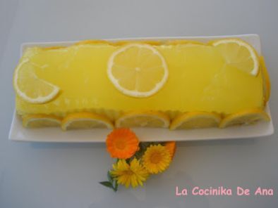 Receta Tarta rápida de limón (reto color amarillo)