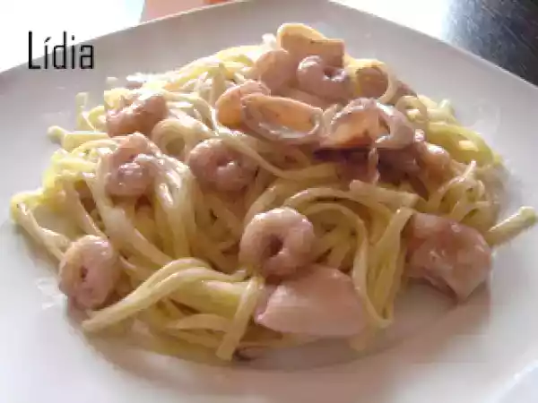 Receta Espaguetis marineros